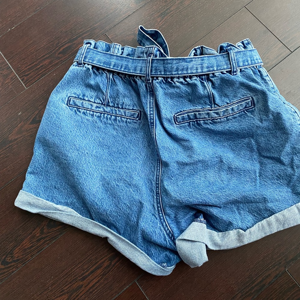 Garage Paperbag Shorts Denim